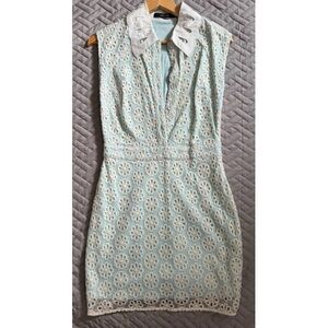 Elegant Lace Dress in Light Blue